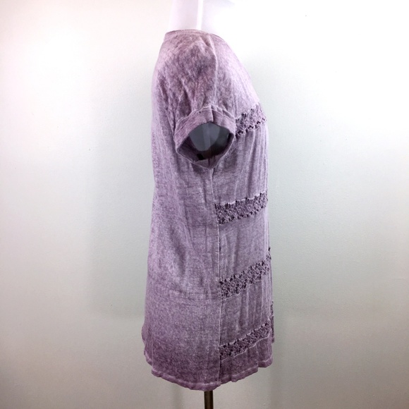 Anthropologie Akemi + Kin Sz M purple lattie tee - Picture 4 of 8